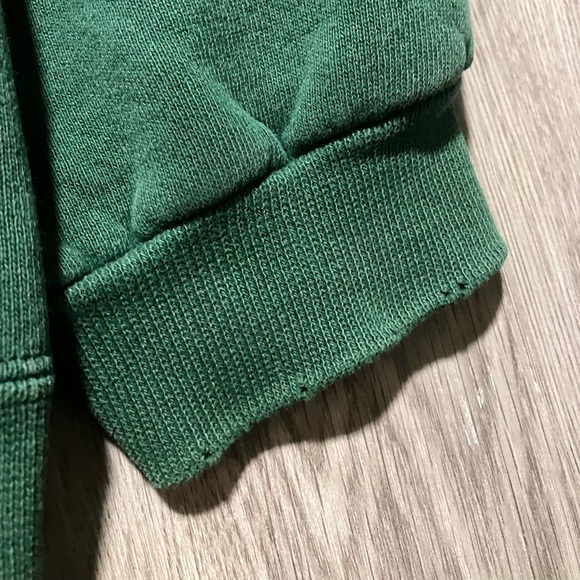 90s Adidas faded and distressed made in USA green hoodie sweater men’s XL VTG. - Picture 9 of 16